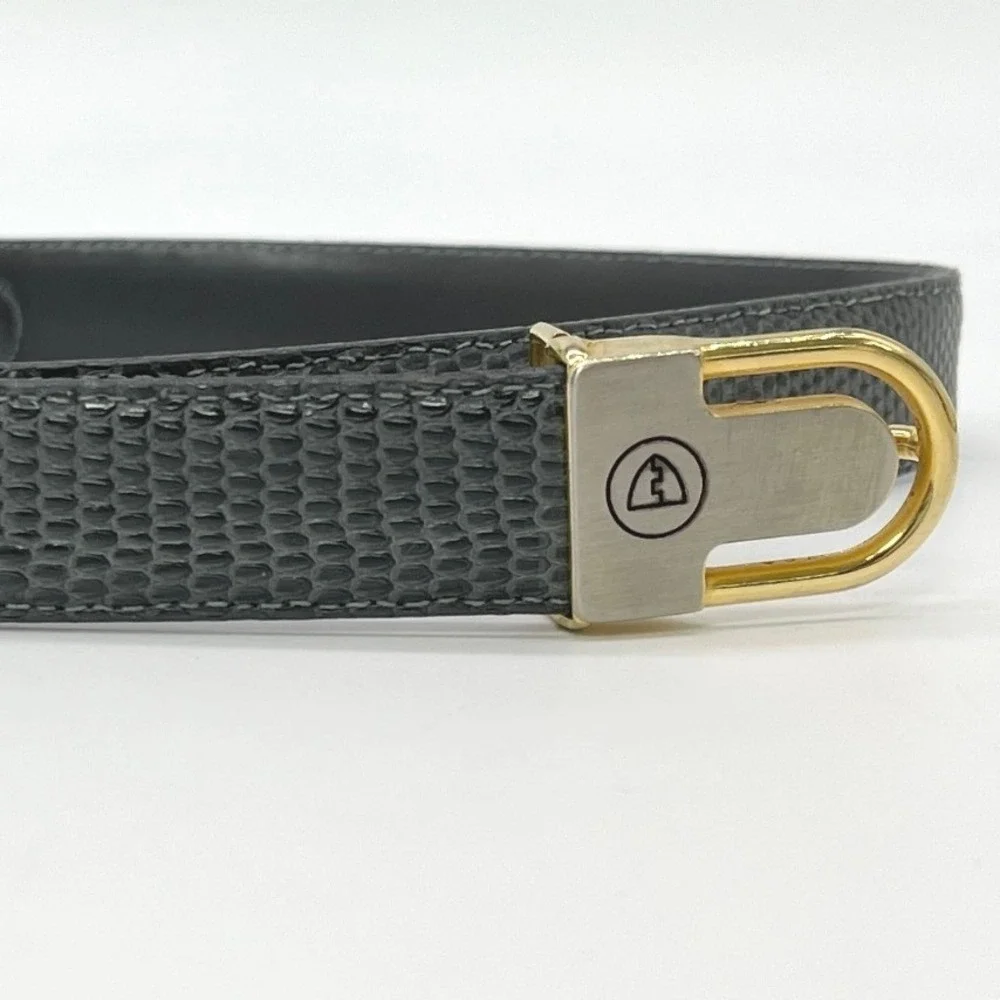Vintage Pierre-g Lizard Skin Belt Size 36 Exotic Quiet Luxury Preppy Heritage